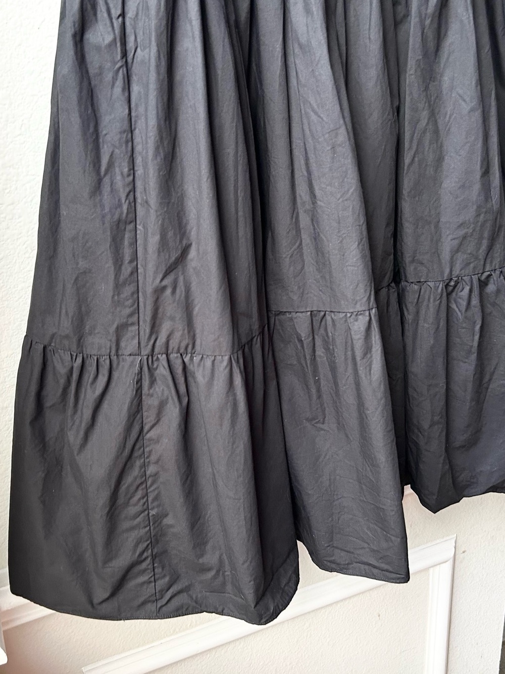 Hunter Bell Cassidy Puff Sleeve Midi Cocktail Dress in Black Sz 6 - Picture 8 of 15